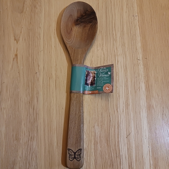 The Pioneer Woman Wooden Spoon Cuchara with Butterfly Design - Picture 1 of 7